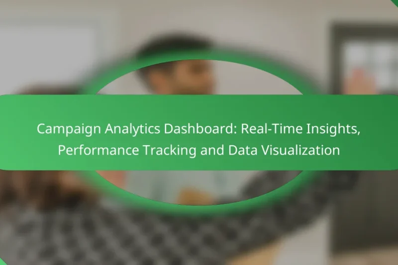 Campaign Analytics Dashboard: Real-Time Insights, Performance Tracking and Data Visualization