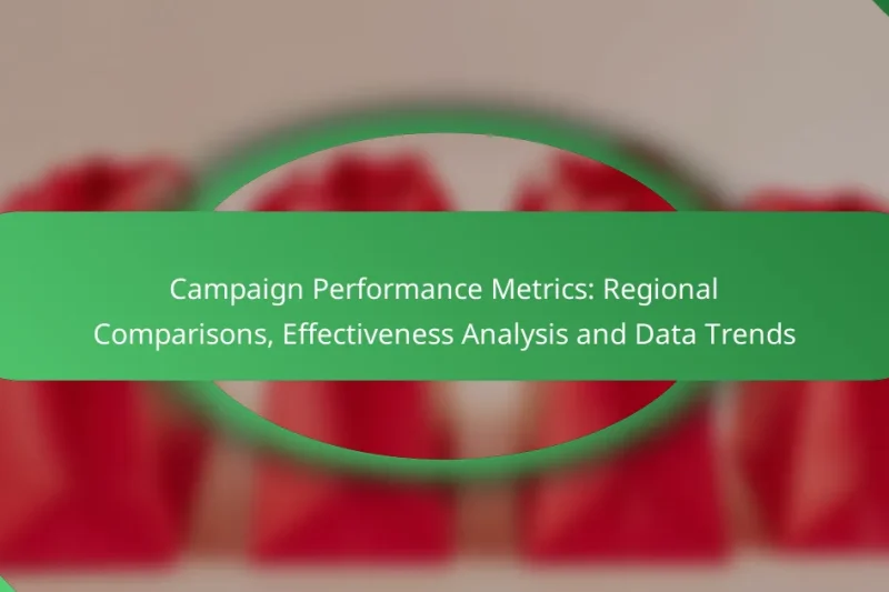 Campaign Performance Metrics: Regional Comparisons, Effectiveness Analysis and Data Trends