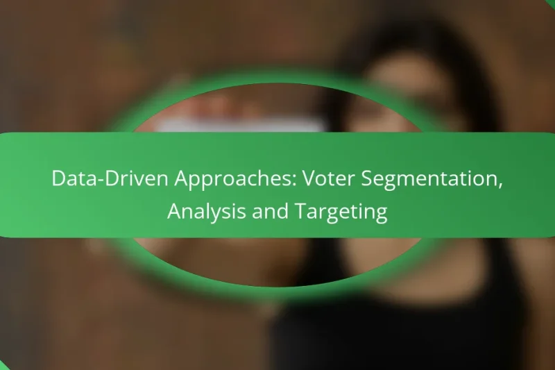 Data-Driven Approaches: Voter Segmentation, Analysis and Targeting