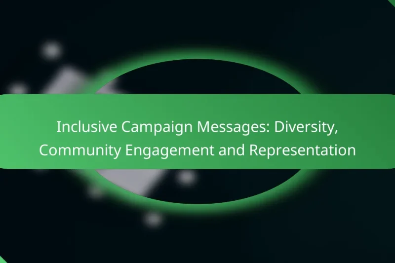 Inclusive Campaign Messages: Diversity, Community Engagement and Representation