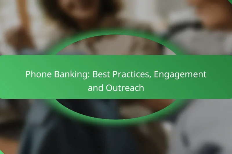 Phone Banking: Best Practices, Engagement and Outreach
