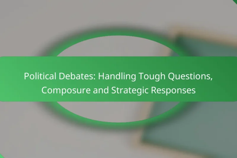Political Debates: Handling Tough Questions, Composure and Strategic Responses
