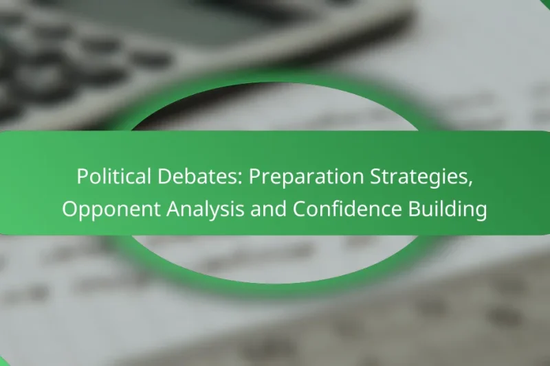 Political Debates: Preparation Strategies, Opponent Analysis and Confidence Building