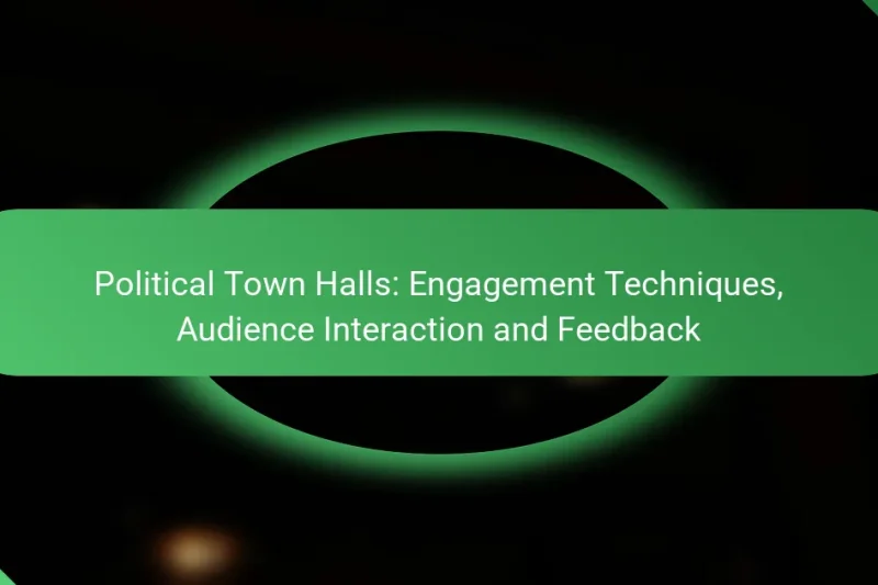 Political Town Halls: Engagement Techniques, Audience Interaction and Feedback