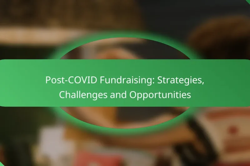 Post-COVID Fundraising: Strategies, Challenges and Opportunities