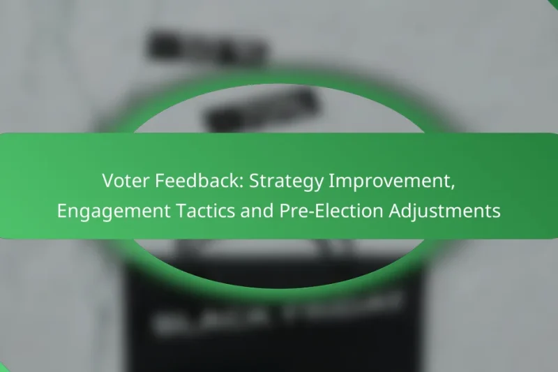 Voter Feedback: Strategy Improvement, Engagement Tactics and Pre-Election Adjustments