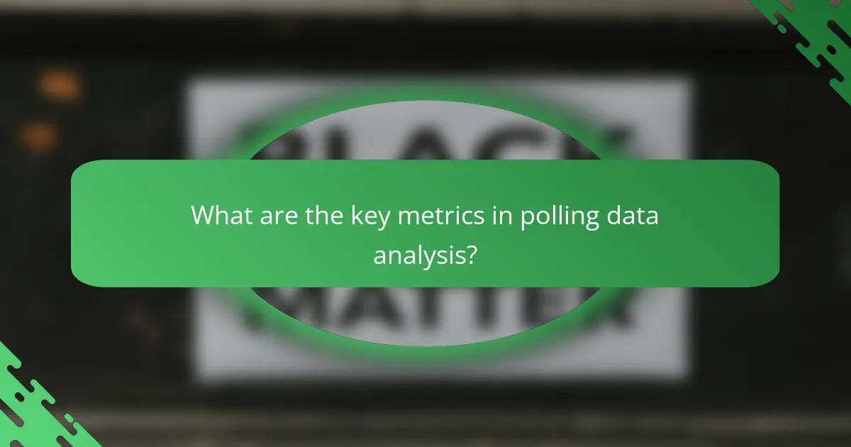 What are the key metrics in polling data analysis?